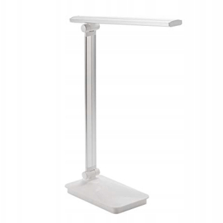 Biela stolná lampa Unitec, príkon až 24 W